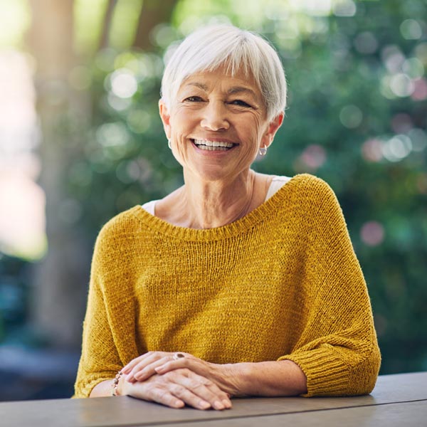 smiling senior woman