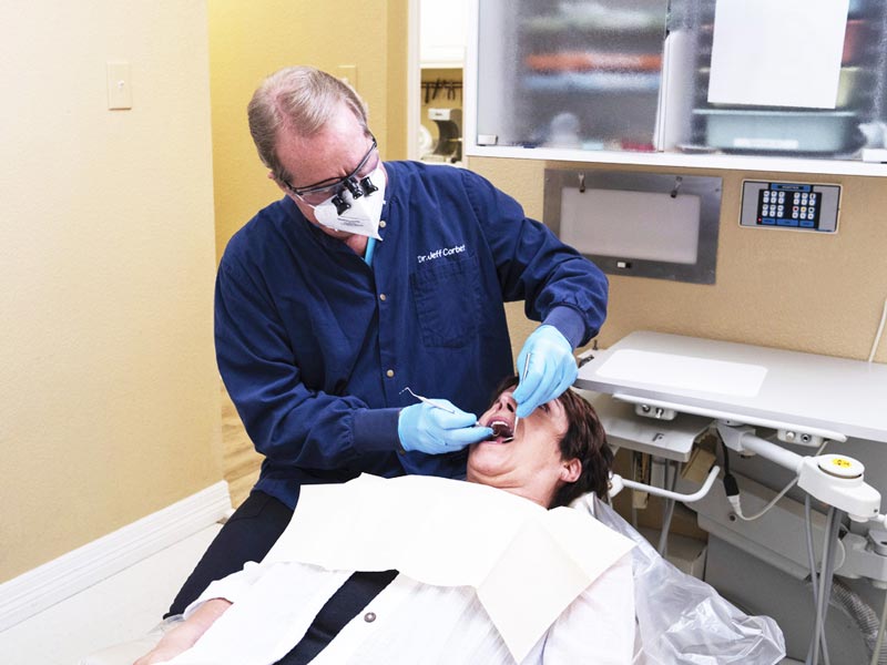 Jeff Corbet treating patient